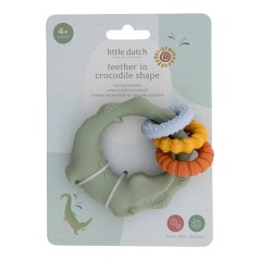Mordedor Cocodrilo Safari verde Little Dutch, desde 4 meses