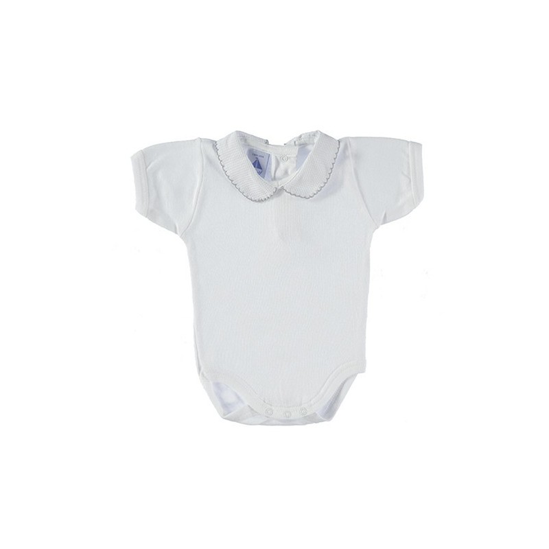 BODY CUELLO PIQUÉ BLANCO GRIS