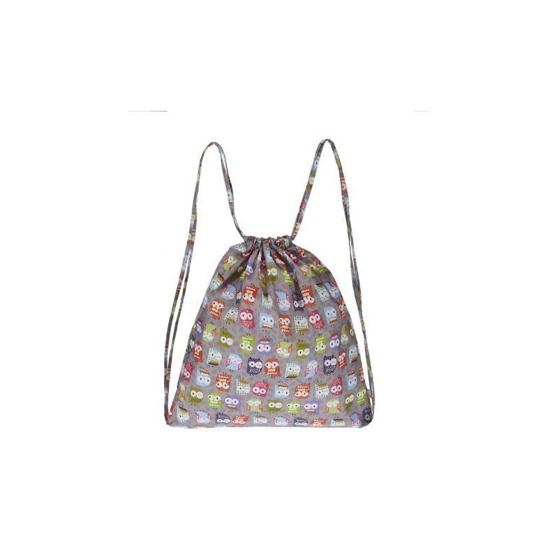 MOCHILA MULTIUSO BUHOS GRIS