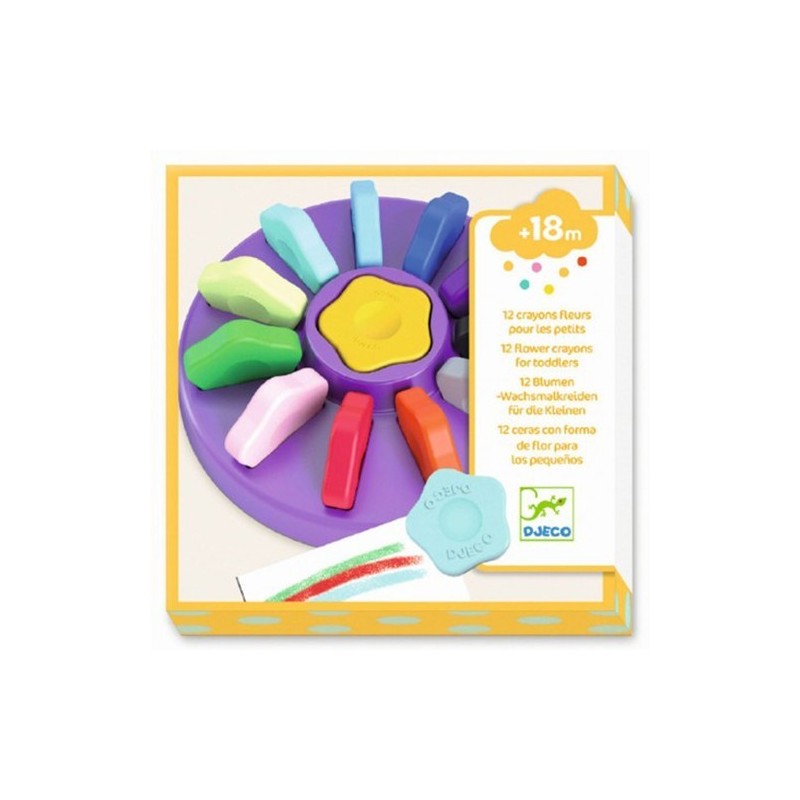 12 Ceras para Peques con Forma de Flor