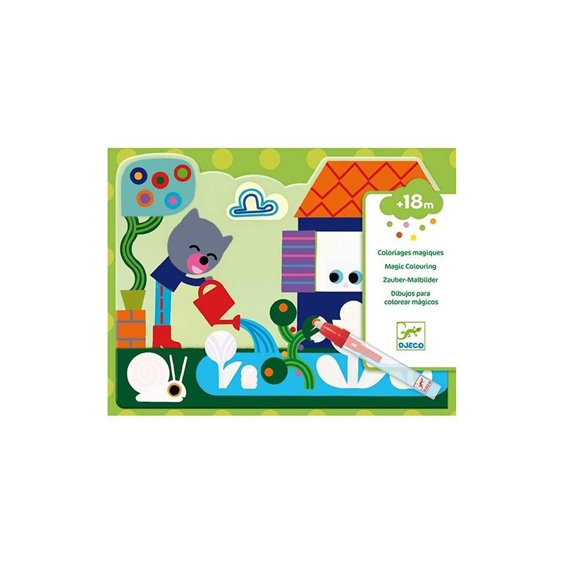 Dibujos Mágicos para Colorear. En el Jardín