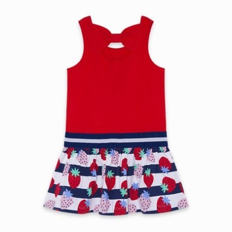 VESTIDO PUNTO LENTEJUELAS REVERSIBLES SWEET STRAWBERRIES