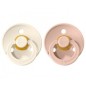 2 Chupetes BIBS Colours Ivory/Blush 0-6 2 Chupetes BIBS Colours Ivory/Blush 0-6