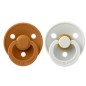 2 CHUPETES BIBS HAZE/CARAMEL 2 CHUPETES BIBS HAZE/CARAMEL