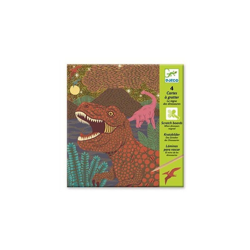 Cuadros para Rascar el Reino de los Dinosaurios