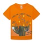 CAMISETA ESTAMPADA NARANJA FUNCACTUS