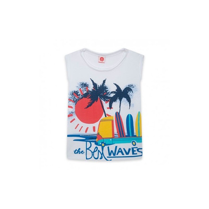 CAMISETA TIRANTES ESTAMPADO TABLAS SURF