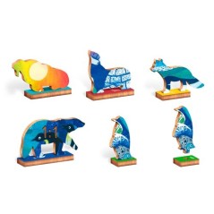 PUZZLE WOODY ANIMALES POLARES 48 PZS