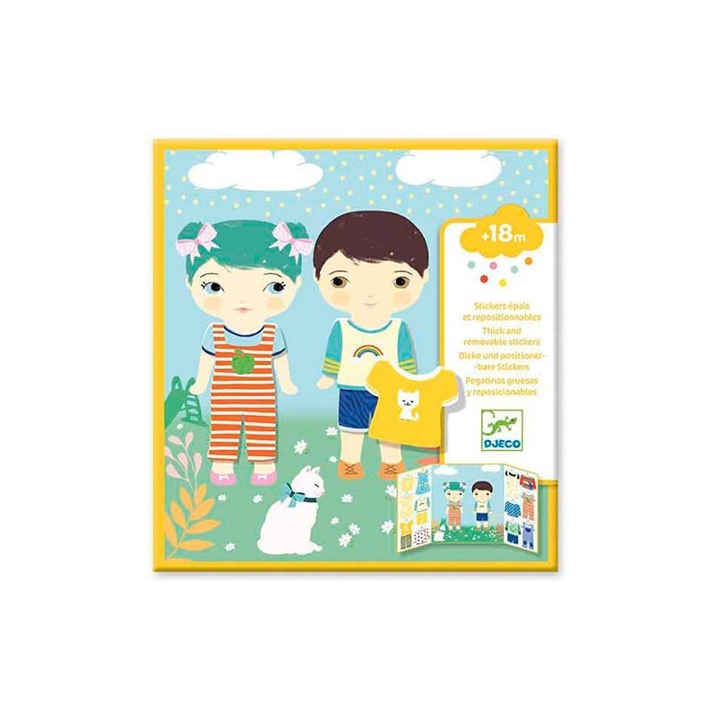 Pegatinas Reposicionables La Ropa +18 Meses