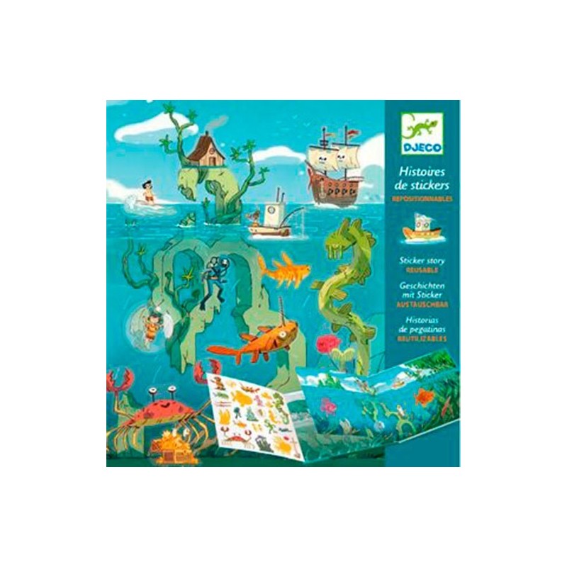 Pegatinas Cuentos Las Aventuras en el Mar +4 Años