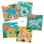 Plantillas de Dibujo Animales Salvajes Djeco - Set de 5 Láminas