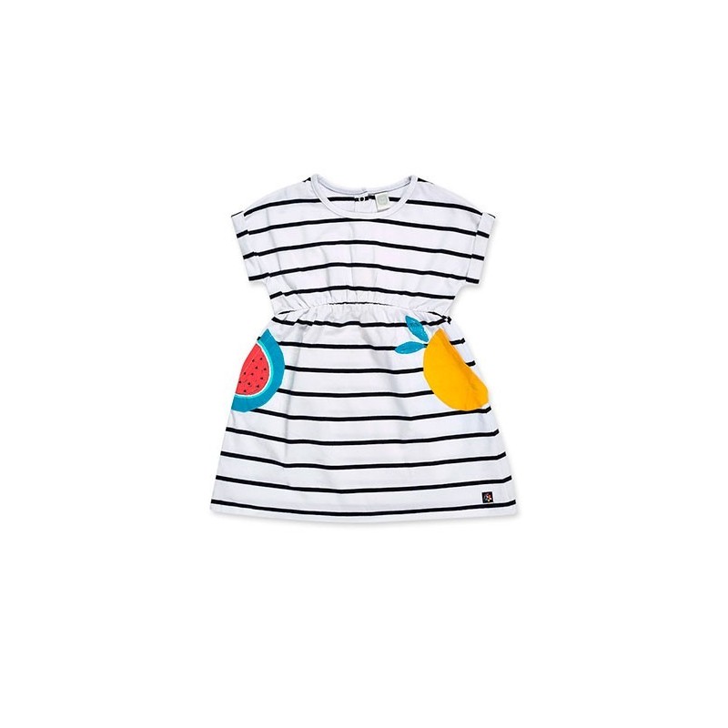 VESTIDO PUNTO ESTAMPADO RAYAS JUICY