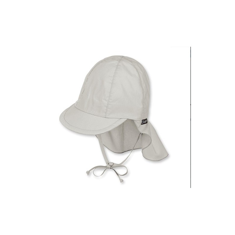 GORRITO BEBÉ VISERA + PROTECCIÓN CUELLO GRIS