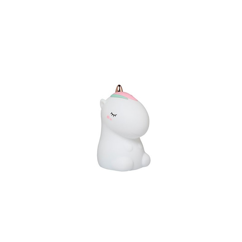 Lámpara silicona unicornio