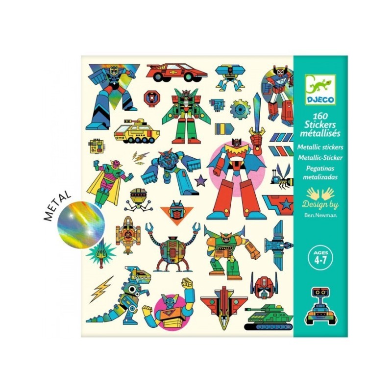 Pegatinas Robots +4 A