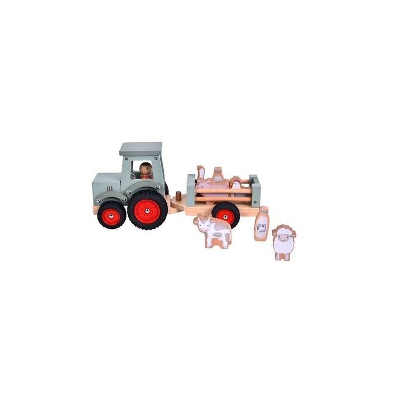 Tractor con Trailer Little Farm +18 meses