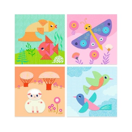 Collage recortar con bordes decorativos +3 A