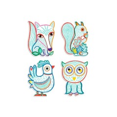 Colorear Animales del Bosque +18 Meses