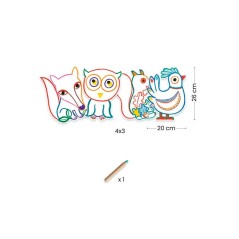 Colorear Animales del Bosque +18 Meses