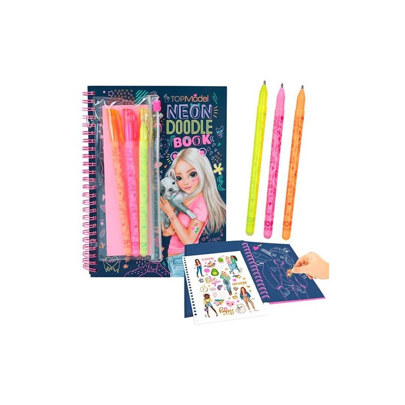 Top Model Doodle Book Neón con Set