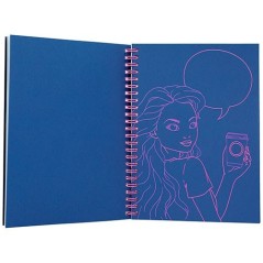 Top Model Doodle Book Neón con Set